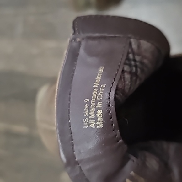 SBICCA fringe wedge bootie brown leather sz 9 - Picture 5 of 6